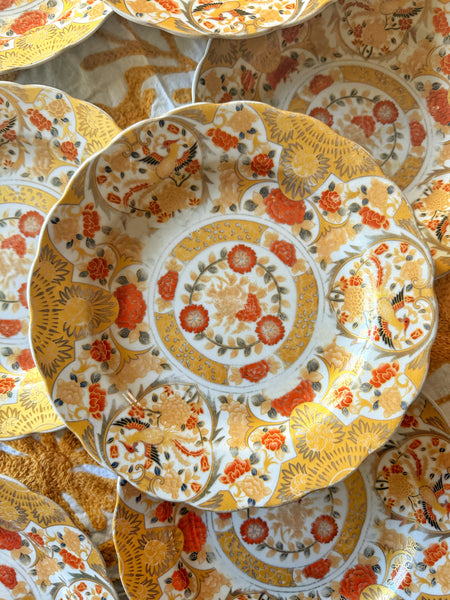 9 assiettes porcelaine chinoise
