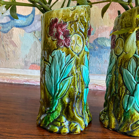 Vase barbotine onnaing
