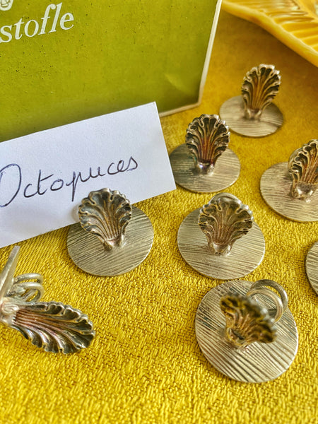 8 porte noms coquilles Christofle