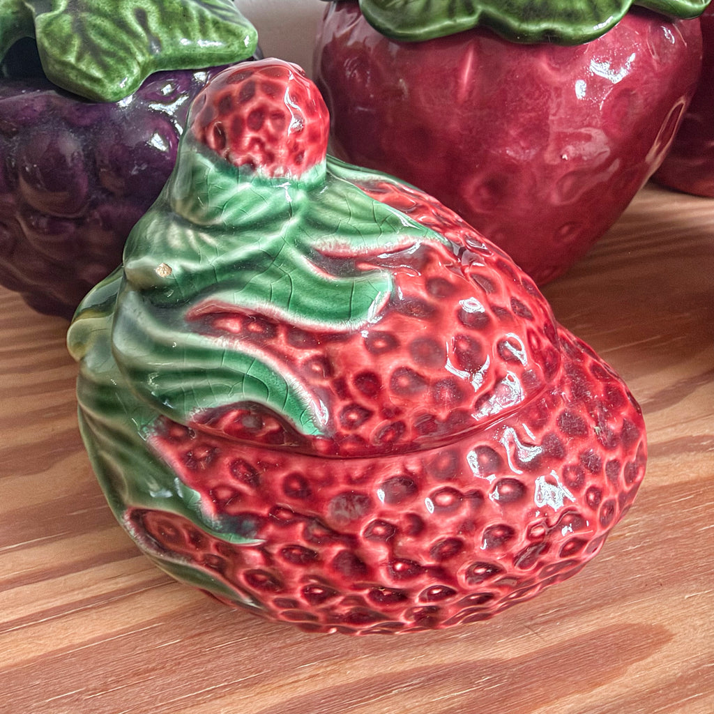 Pot fraise en barbotine