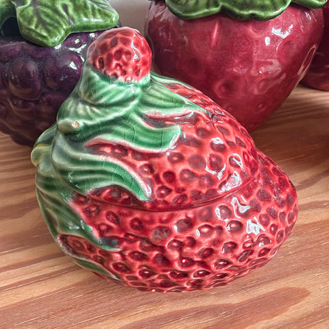 Pot fraise en barbotine