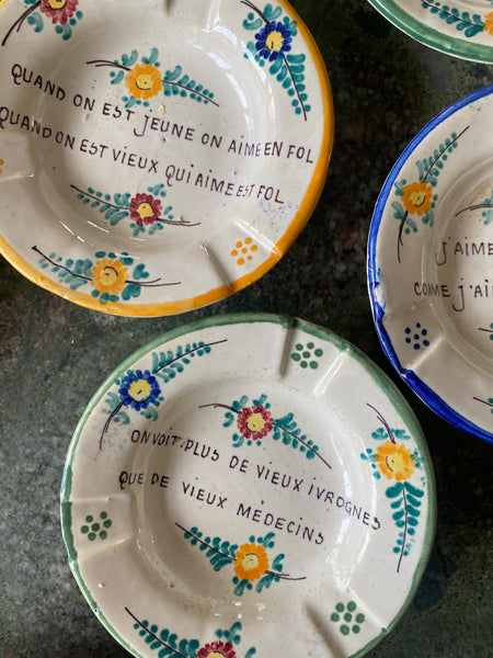 6 cendriers proverbes