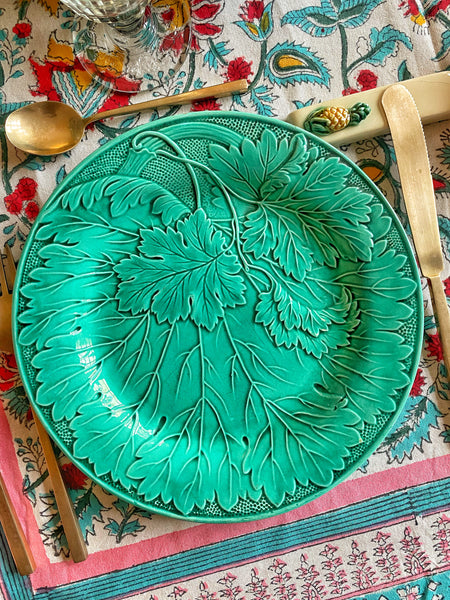 6 assiettes barbotine XIXe