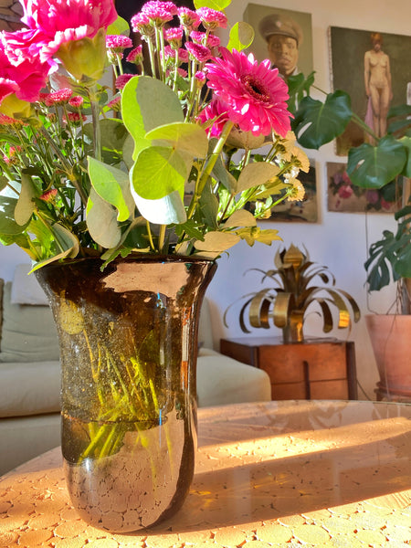 Vase verre soufflé