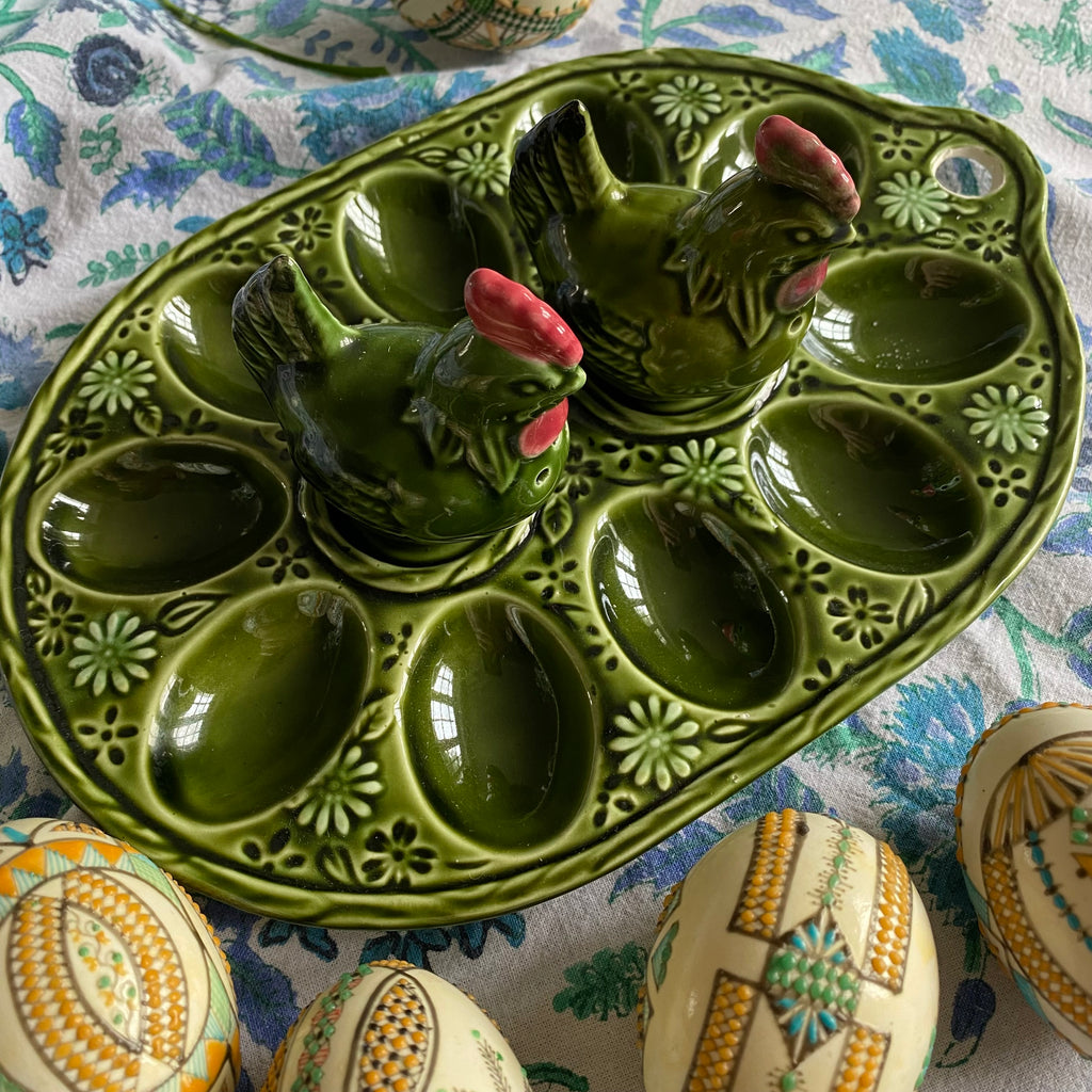 Plat à oeufs vintage