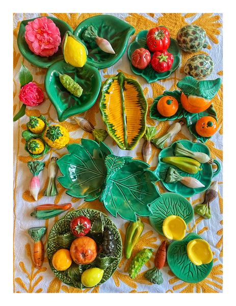 Assiette murale barbotine