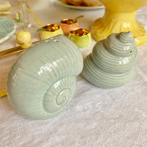 Salière poivrière coquillage