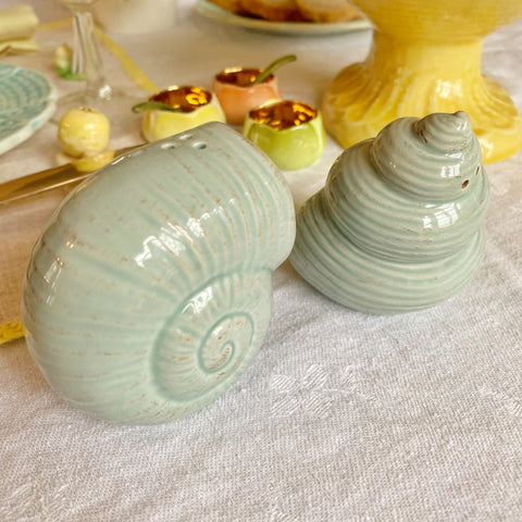 Salière poivrière coquillage