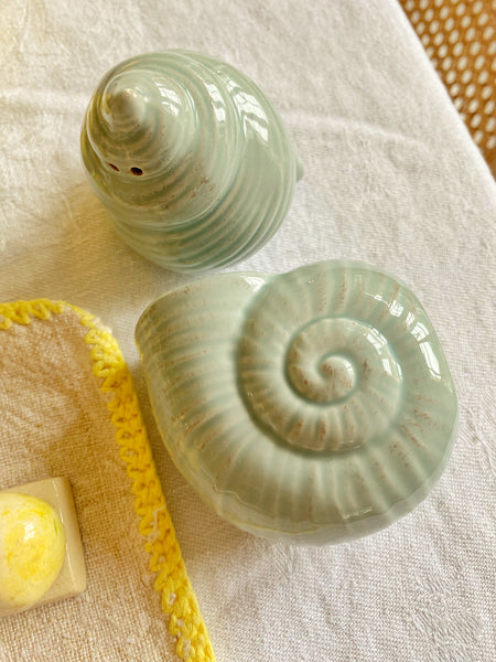 Salière poivrière coquillage