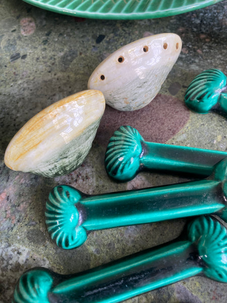 Saliere poivrière coquillages