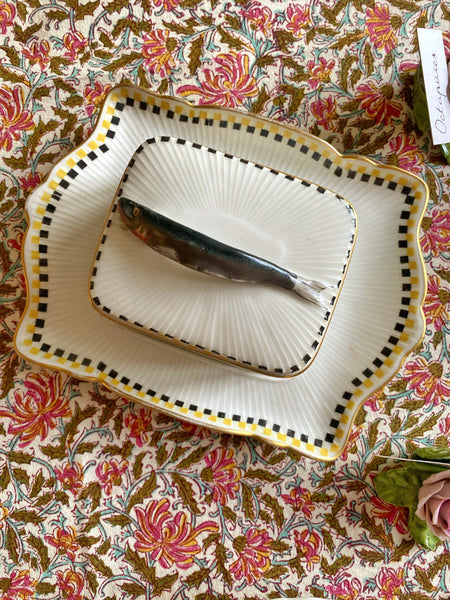 Boite ancienne sardine porcelaine
