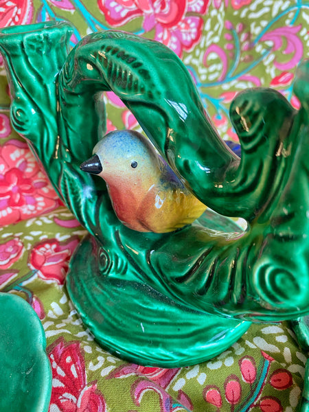 Bougeoir barbotine oiseau