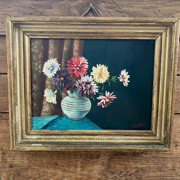 Tableau ancien bouquet