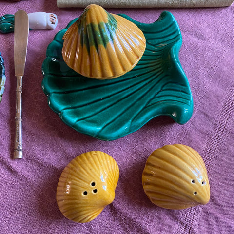 Ensemble Salière poivrière moutardier vintage
