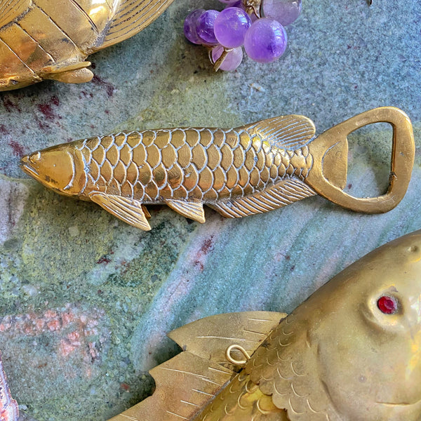 Décapsuleur poisson laiton