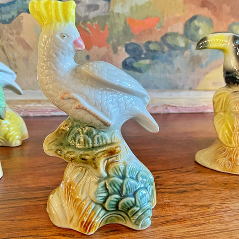 Perroquet vintage céramique
