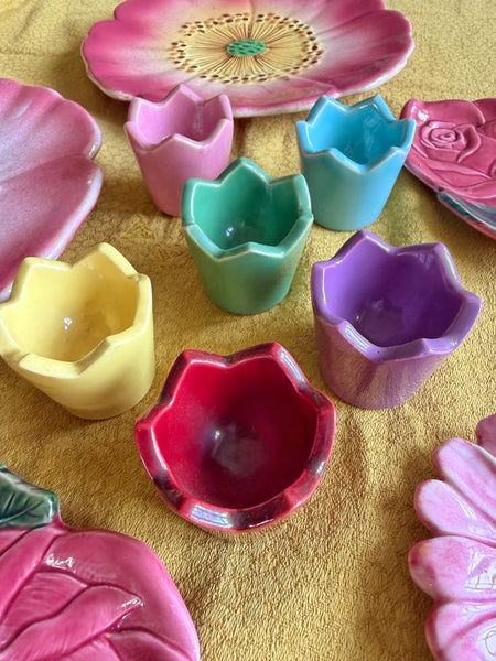 6 coquetiers tulipes 1960