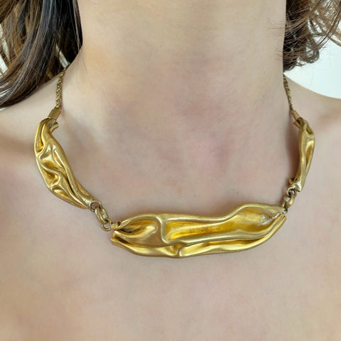 Collier vintage laiton