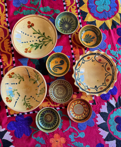 6 coupelles vintage terre cuite