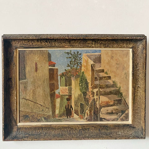Tableau ancien « le village »