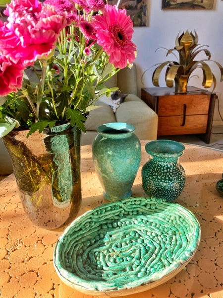 Vase verre soufflé