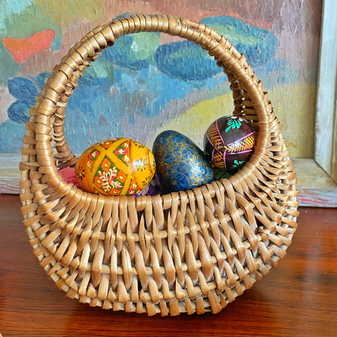 Panier tressé ancien
