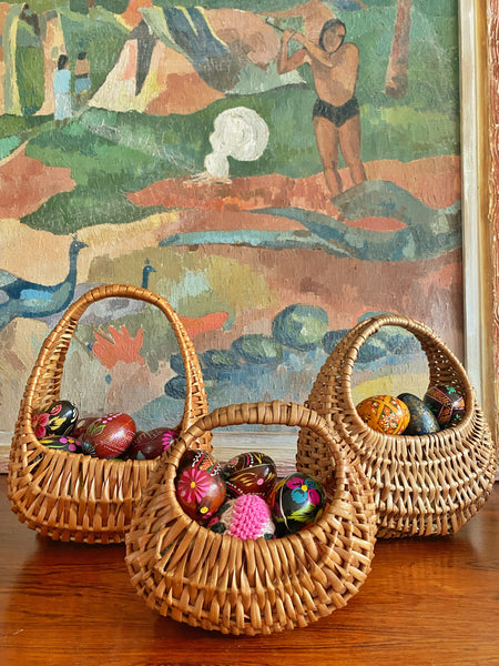 Panier tressé ancien