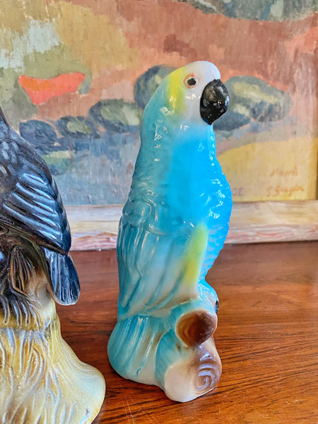 Perroquet vintage céramique