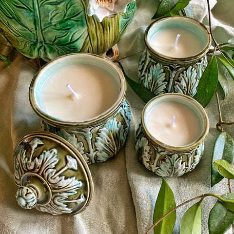 Ensemble de bougies barbotine