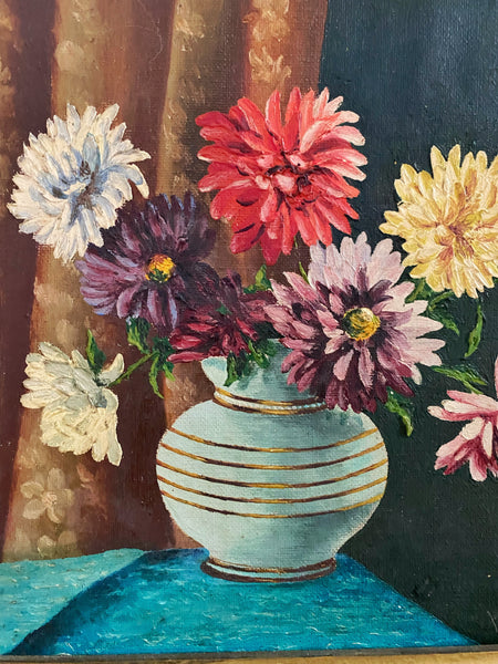 Tableau ancien bouquet