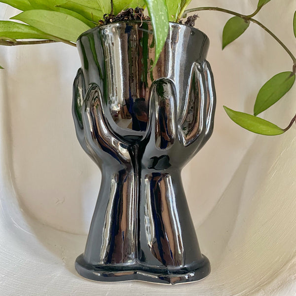 Vase vintage mains en céramique