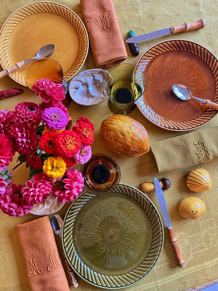 9 grandes assiettes Sarreguemines