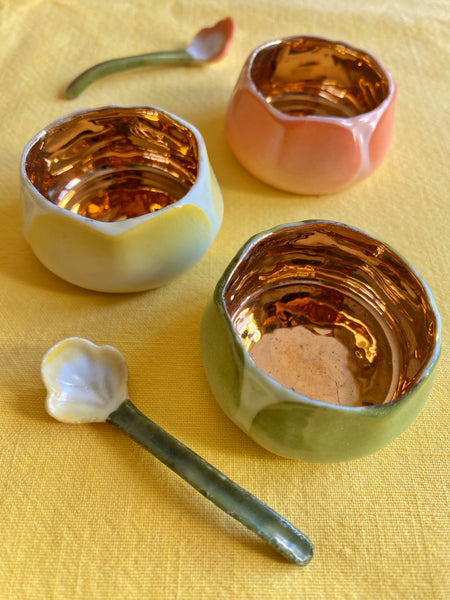 Trio salières porcelaine