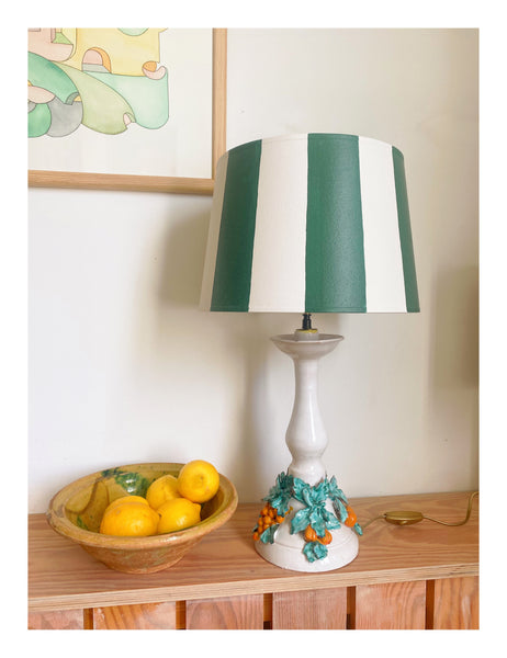 Lampe barbotine fruits