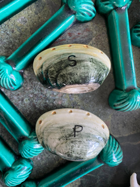 Saliere poivrière coquillages