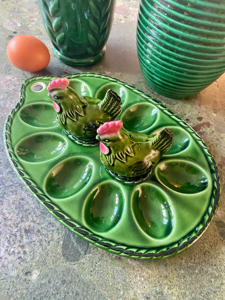 Plat à oeufs vintage