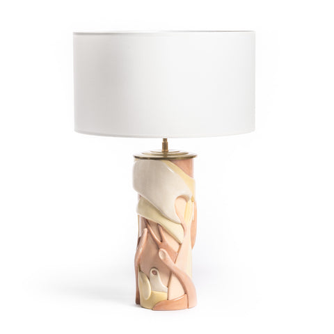 Lampe RACINES (crème et jaune)