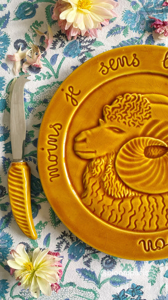 Plateau à fromage le corbeau et le renard