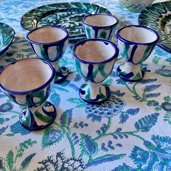 Ensemble de 5 coquetiers artisanaux