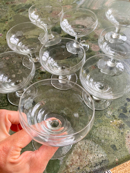 9 coupes à champagne