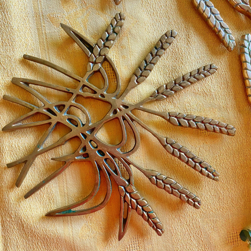 Dessous de plat ancien épi de blé