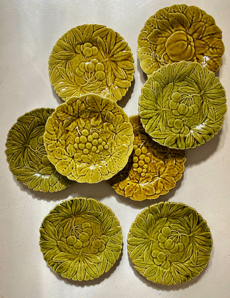 8 assiettes barbotine Sarreguemines