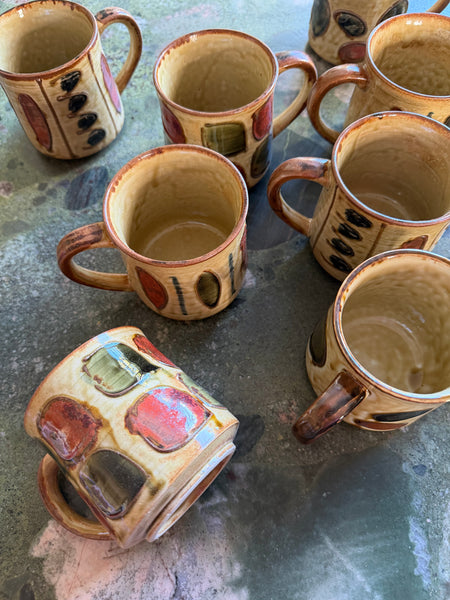 Lot de 10 tasses, céramique japonaise, 1960