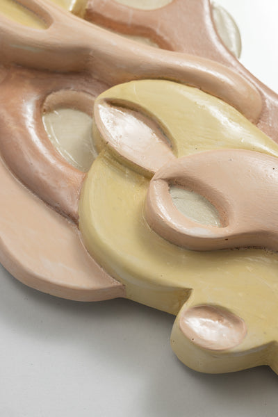 Miroir RACINES (crème et jaune)