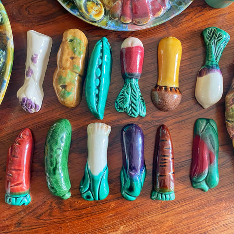 12 porte-couteaux barbotine