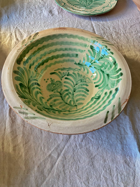 Saladier artisanal terre cuite vernissée