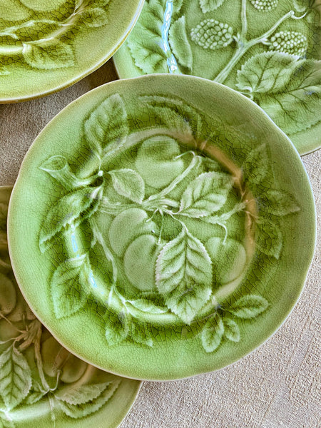 7 Assiettes barbotine Choisy le roi
