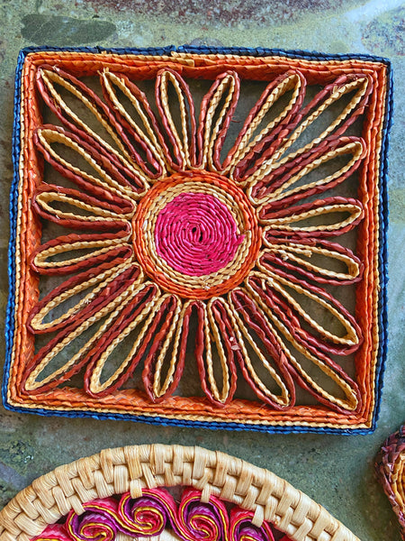 Dessous de plat paille 1970