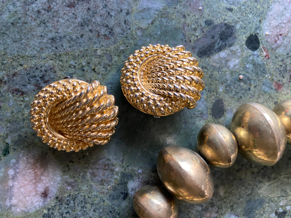Boucle d’oreilles vintage couture