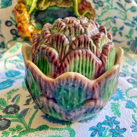 Pot artichaut en barbotine